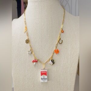 Lana 🍒 charms necklace on 18kt gold plated on 18.5” chain